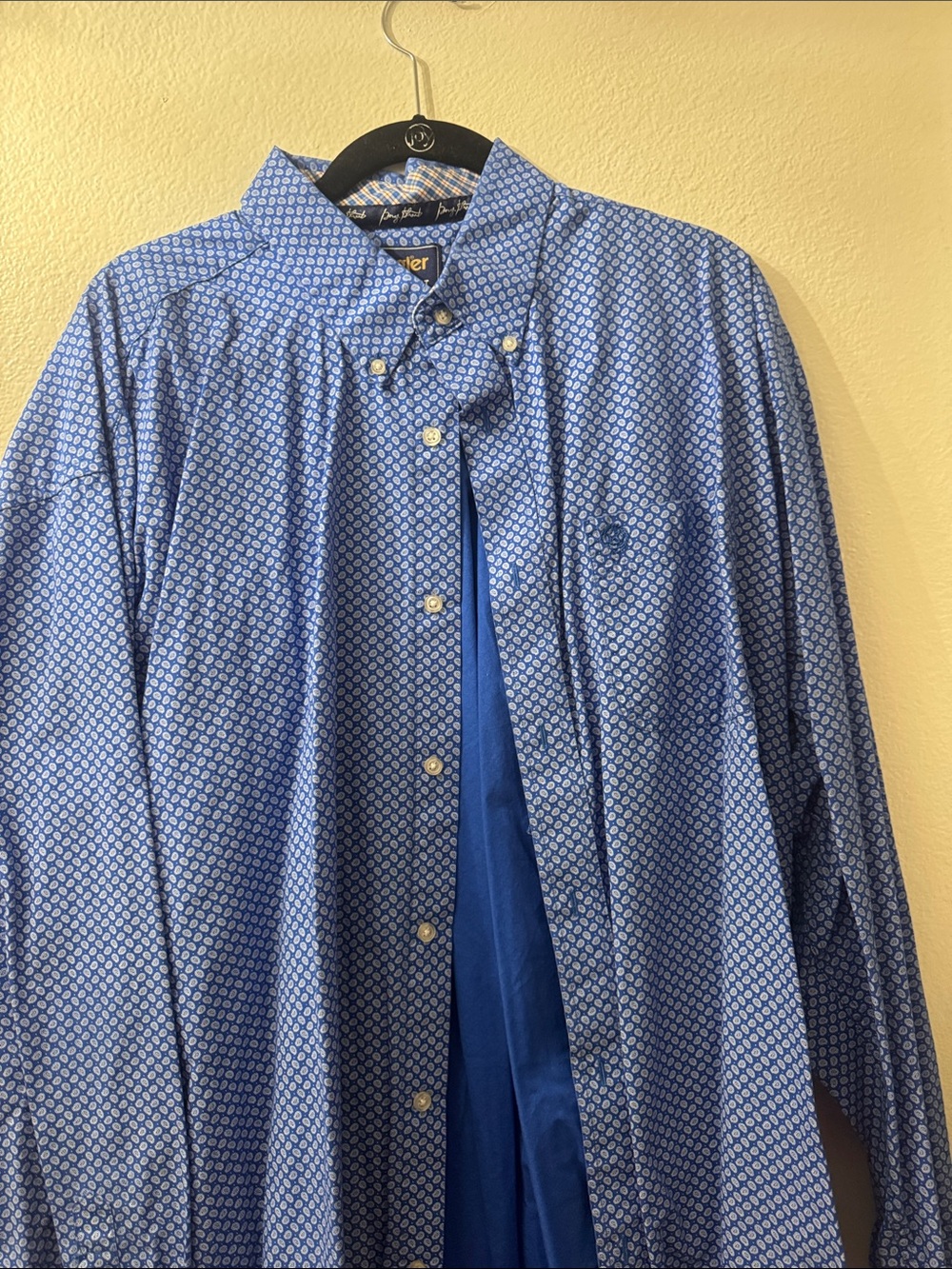 Wrangler George Strait Blue Paisley Button-Up Shirt